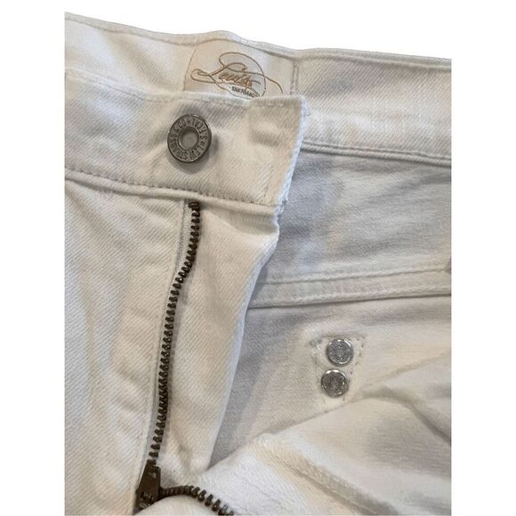 Levi's Women's Mid waist white Shorts size 8 - Picture 9 of 10